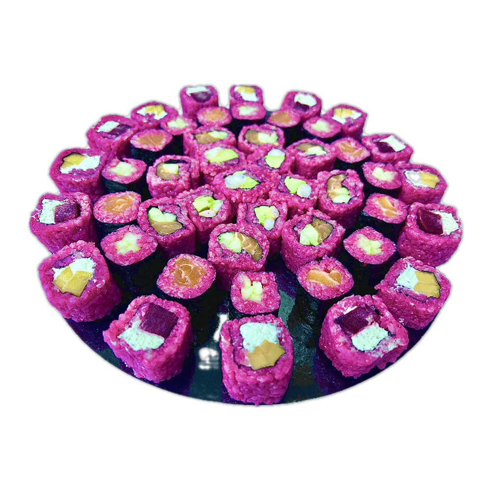 Plateau makis roses fruités